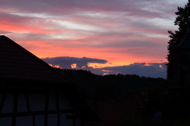 Sonnenuntergang in Kronach